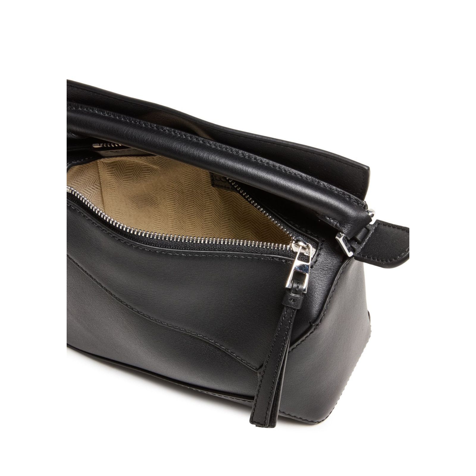 Loewe LOEWE Puzzle Edge Mini Black Leather Handbag New & Authentic Size ONE SIZE - 4 Thumbnail