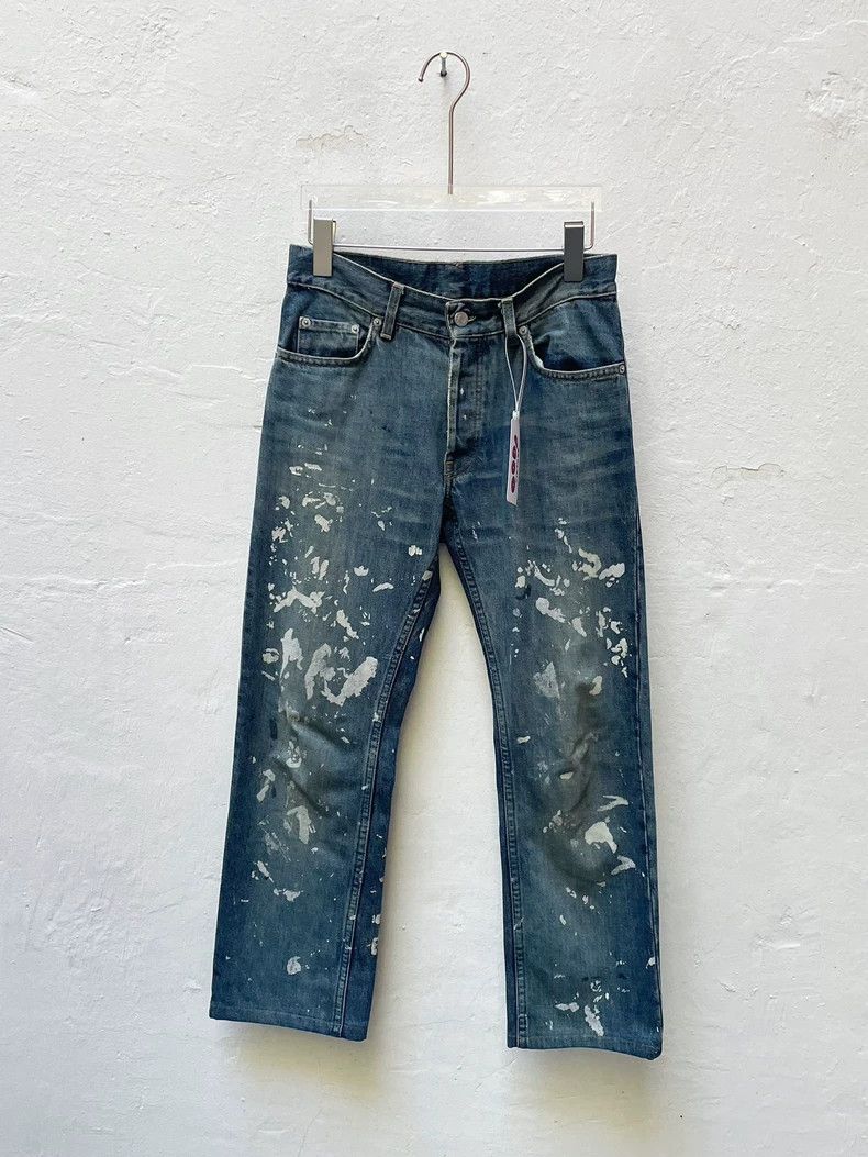 Helmut Lang Helmut Lang Paint Splatter Denim Jeans 1999- DMC Size US 28 / EU 44 - 1 Thumbnail