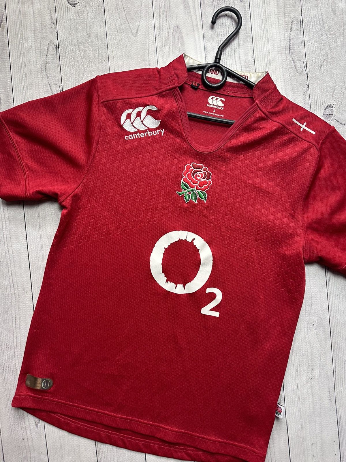 Vintage Vintage England rugby jersey size S red logo Size US S / EU 44-46 / 1 - 2 Thumbnail
