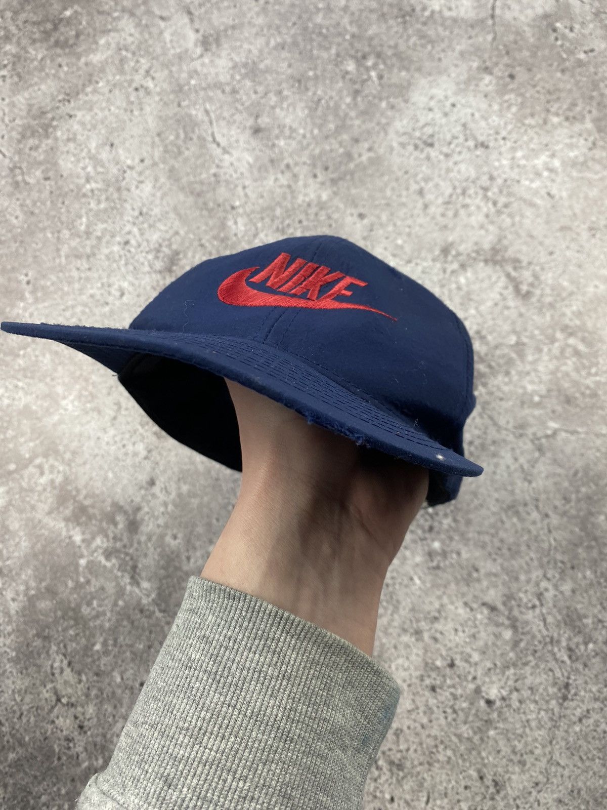 Nike × Vintage Vintage Nike 80’s Y2K distressed streetwear cap hat Rare Size ONE SIZE - 3 Thumbnail