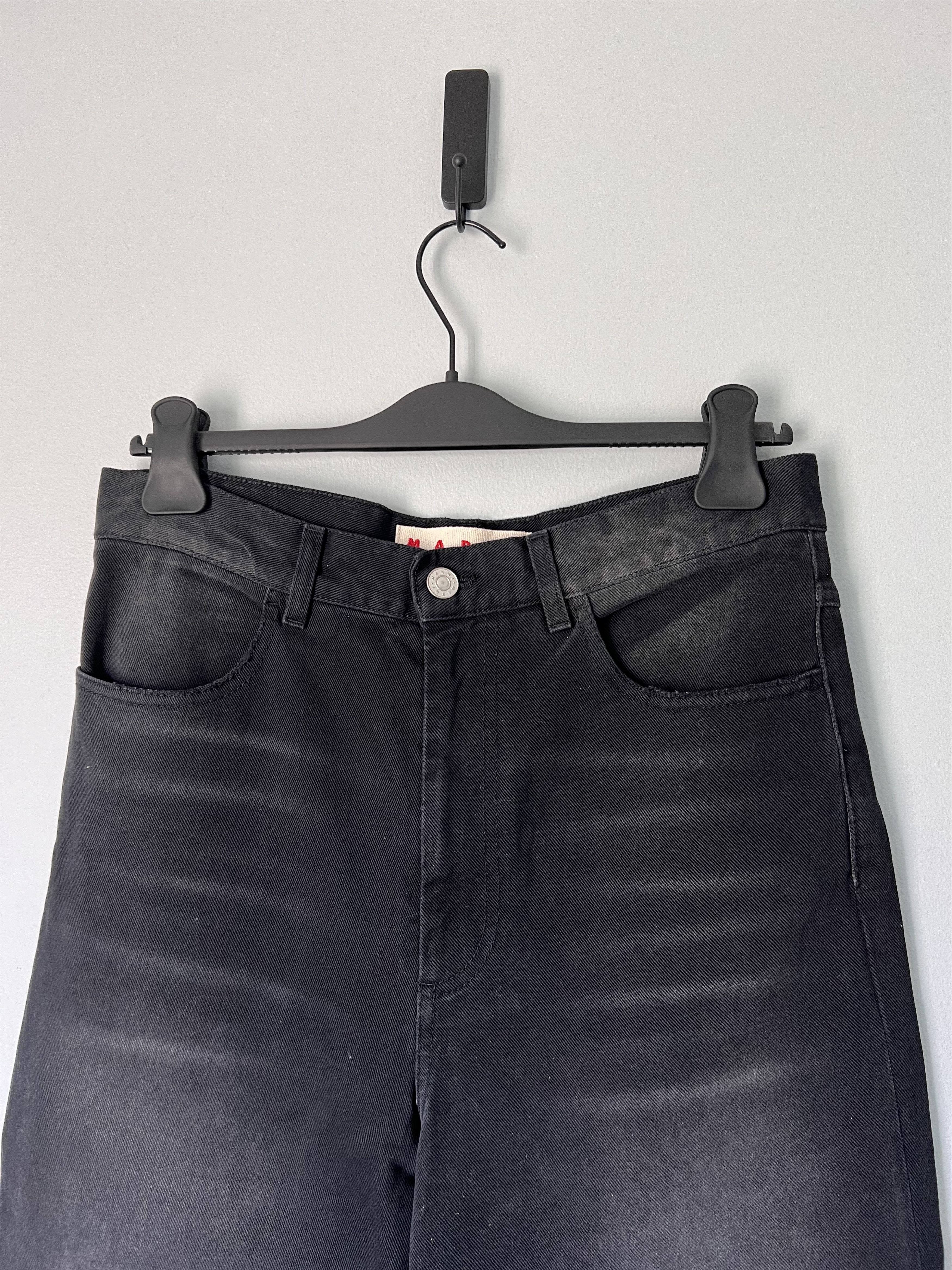 Marni Marni Bleached Cotton Bull Denim Jeans in Black Size US 32 / EU 48 - 2 Thumbnail