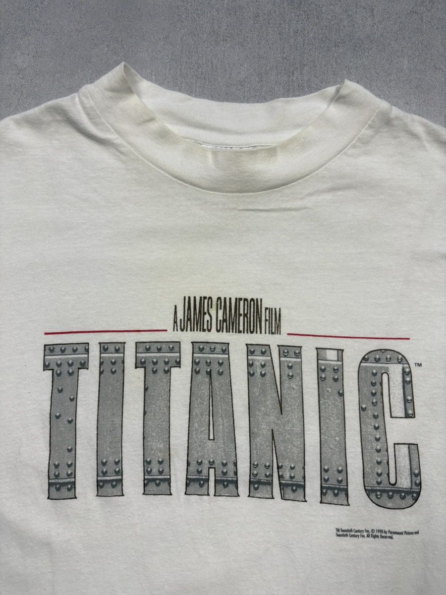 Vintage Vintage 1998 Titanic Movie Promo T-Shirt James Cameron 90s Size US XL / EU 56 / 4 - 6 Thumbnail