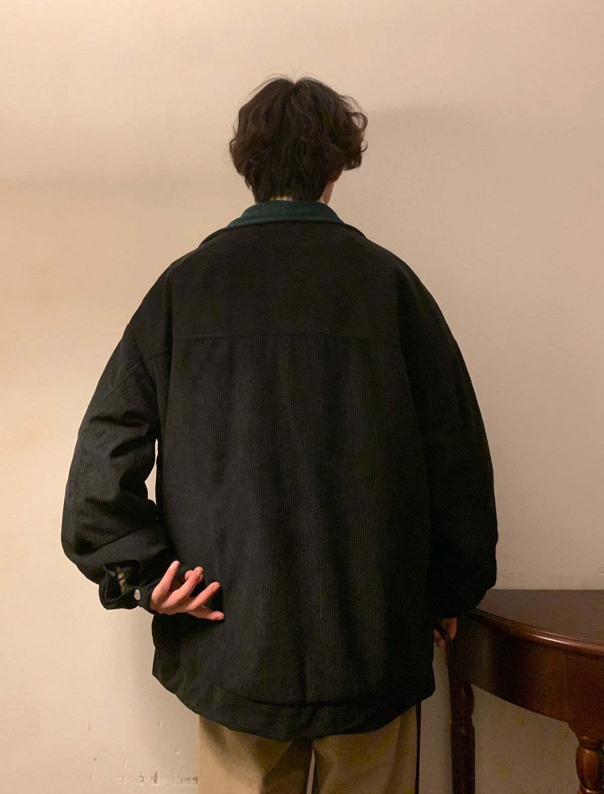 Japanese Brand Corduroy Bomber Jacket Loose Oversized Style Size US M / EU 48-50 / 2 - 5 Thumbnail