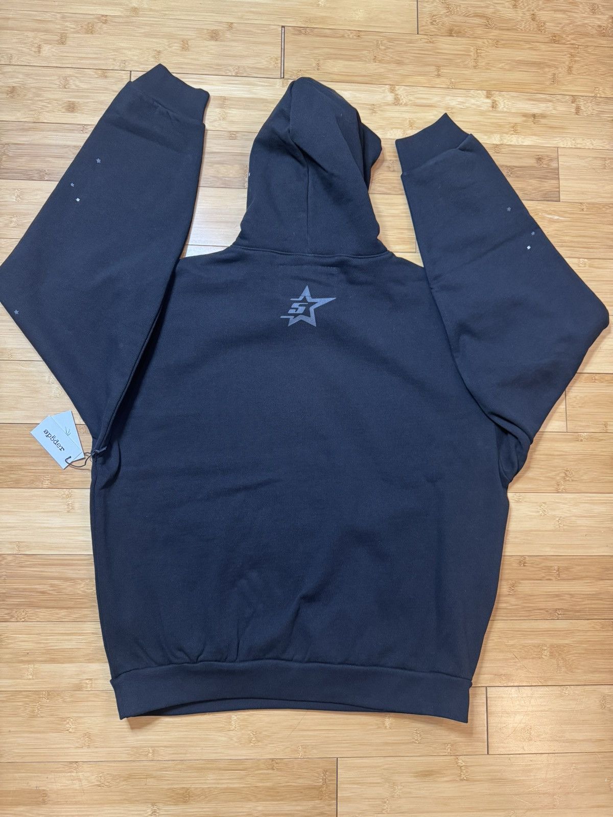 Sp5der SP5DER RHINESTONE PUNK V2 HOODIE BLACK - SIZE XL Size US XL / EU 56 / 4 - 4 Thumbnail