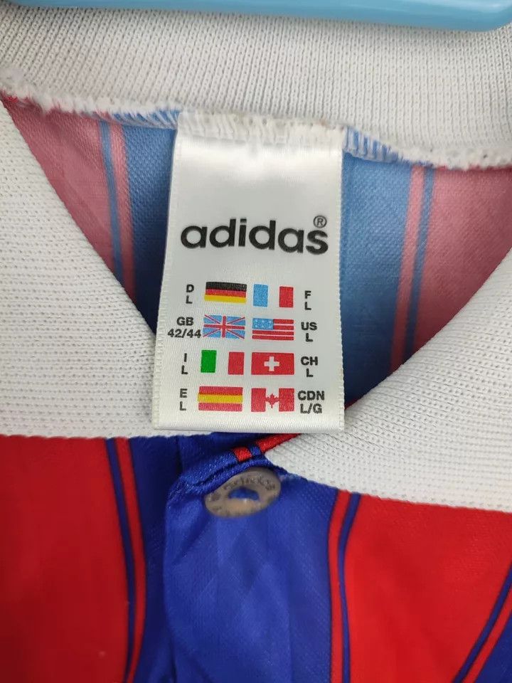 Adidas 1995/97 FC Bayern Munich Munchen 20 #RIZZITELLI Home Kit Size US L / EU 52-54 / 3 - 4 Thumbnail