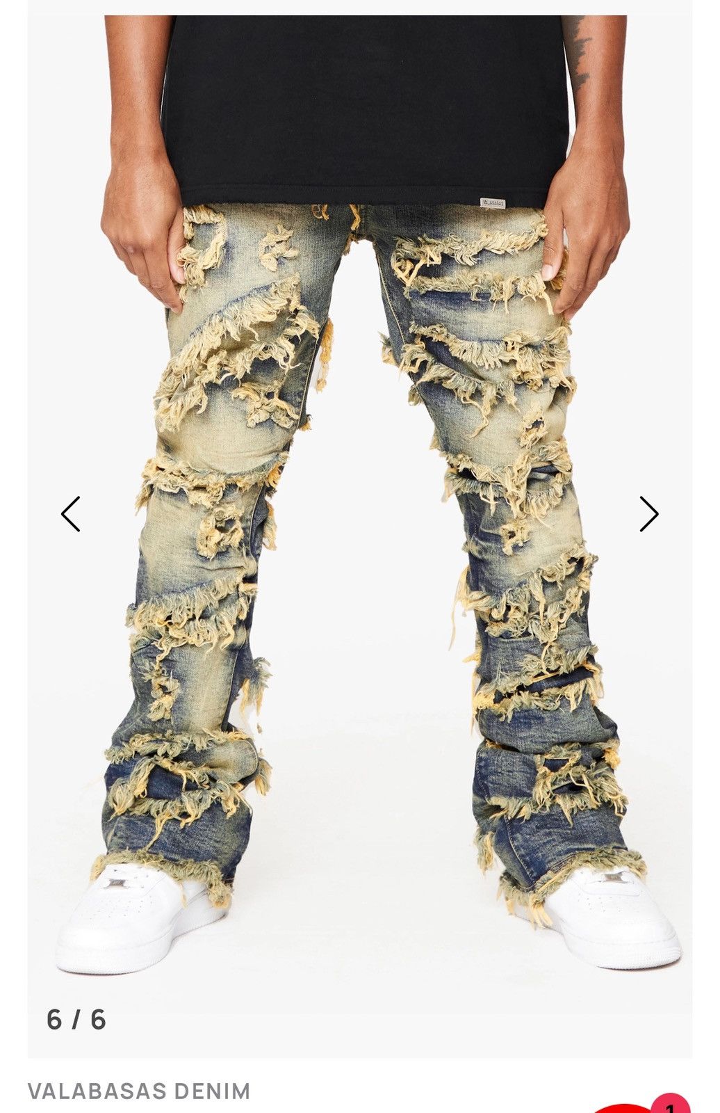 Valabasas "EYEORE” DARK VINTAGE WASH STACKED FLARE JEAN Size US 29 - 4 Thumbnail