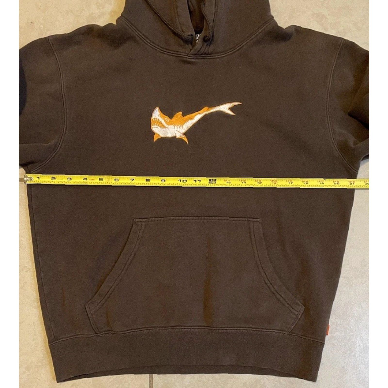 Nike VINTAGE Nike SB Oski Shark Swoosh Hoodie XXS Orange Label Polar Skate Co Lurpiv Y2K Size US XXS / EU 40 - 7 Thumbnail