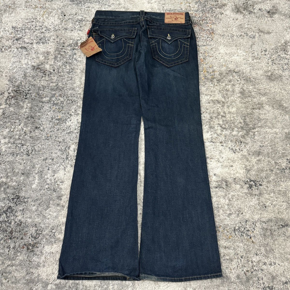 Vintage Y2K True Religion Billy wide leg flared baggy jeans