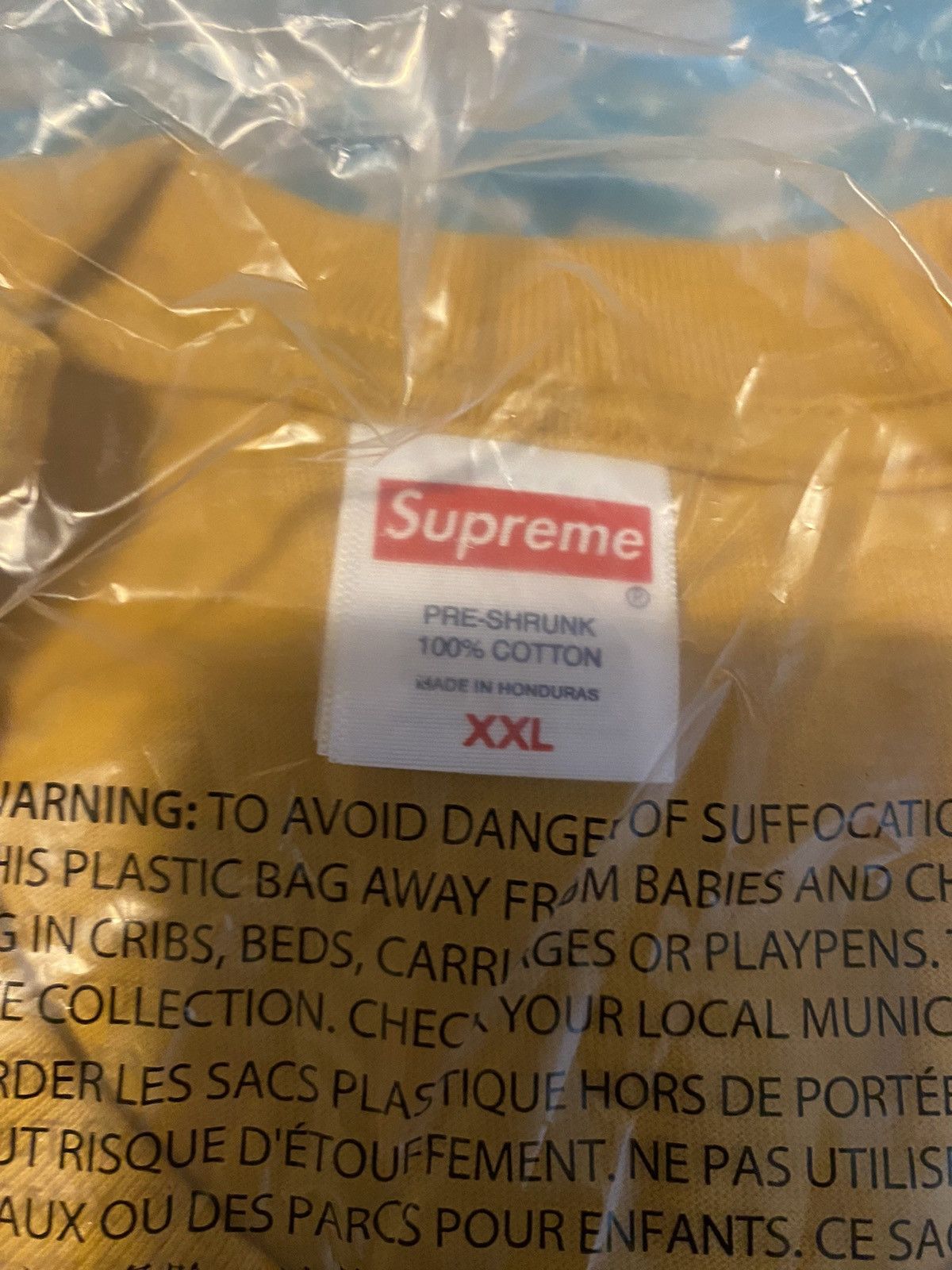 Supreme Supreme Fuck Money Tee Size XXL Mustard Size US XXL / EU 58 / 5 - 5 Thumbnail