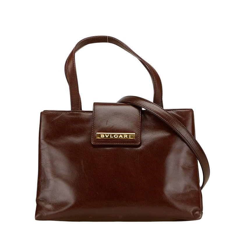 Bvlgari Bvlgari BVLGARI Logo Leather 2way Bag Leather Shoulder Bag DUTY FREE for USA Size ONE SIZE - 1 Thumbnail