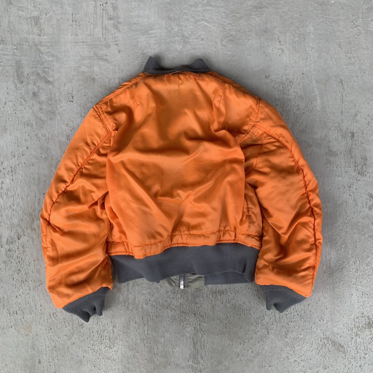 Other GREENBERIER Bomber MA-1 flight natural faded vintage jacket Size US M / EU 48-50 / 2 - 22 Thumbnail