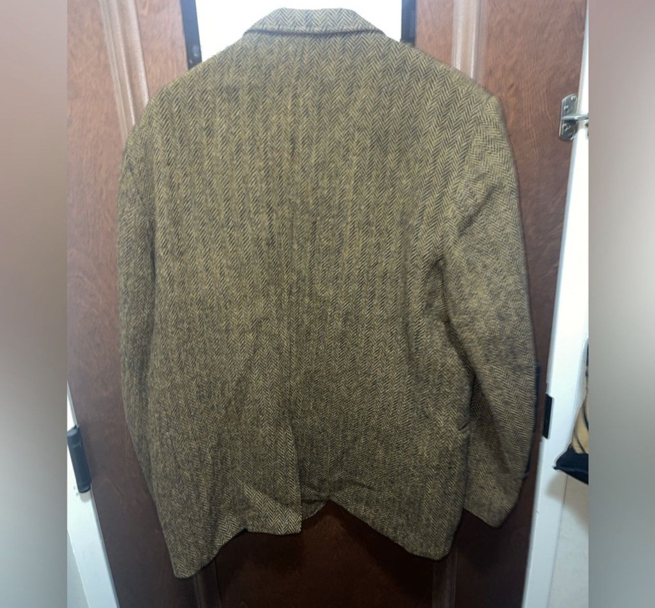 Harris Tweed Harris Tweed 100% Virgin Wool Vintage Herringbone Blazer Size 36R - 2 Thumbnail
