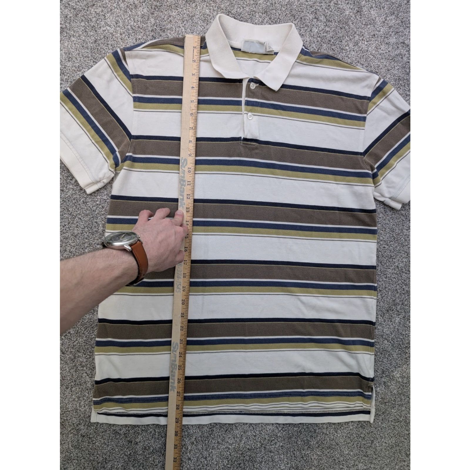 Vintage Aeropostale Polo Shirt Mens Large Striped Preppy Retro Y2K Mallcore Streetwear Size US L / EU 52-54 / 3 - 2 Thumbnail