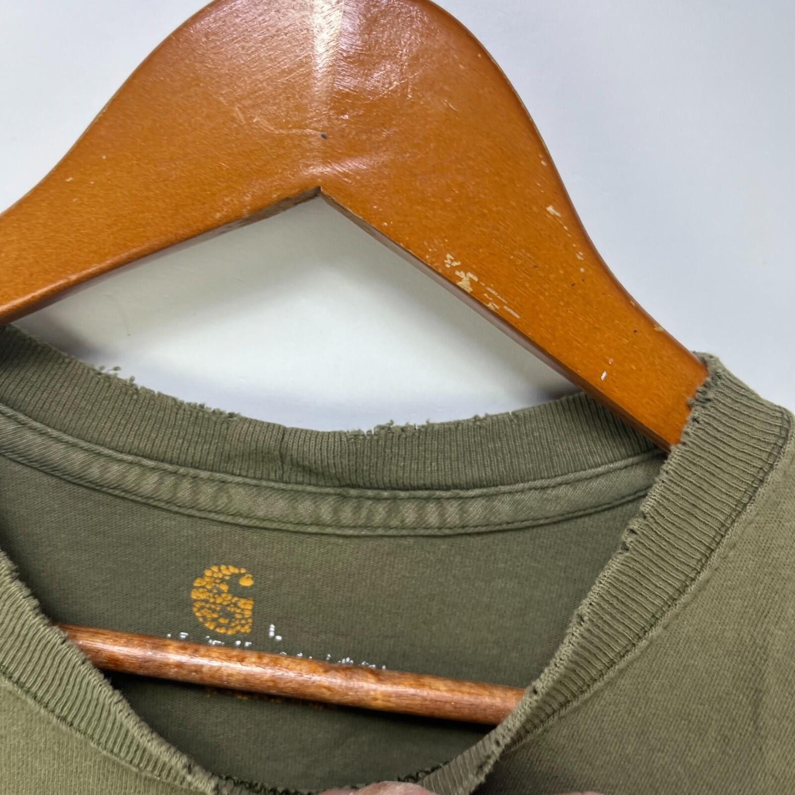 Carhartt Vintage Carhartt Faded Pocket Shirt Large Olive Size US L / EU 52-54 / 3 - 4 Thumbnail