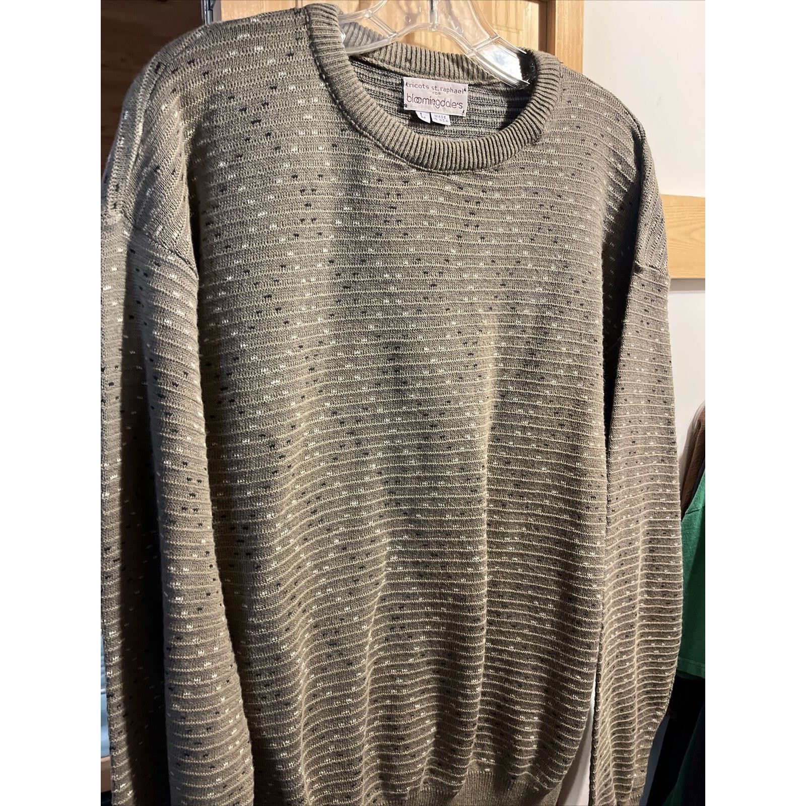 Tricots St. Raphael Tricots St. Raphael Bloomingdales Mens L Gray Cotton Sweater Size US L / EU 52-54 / 3 - 2 Thumbnail