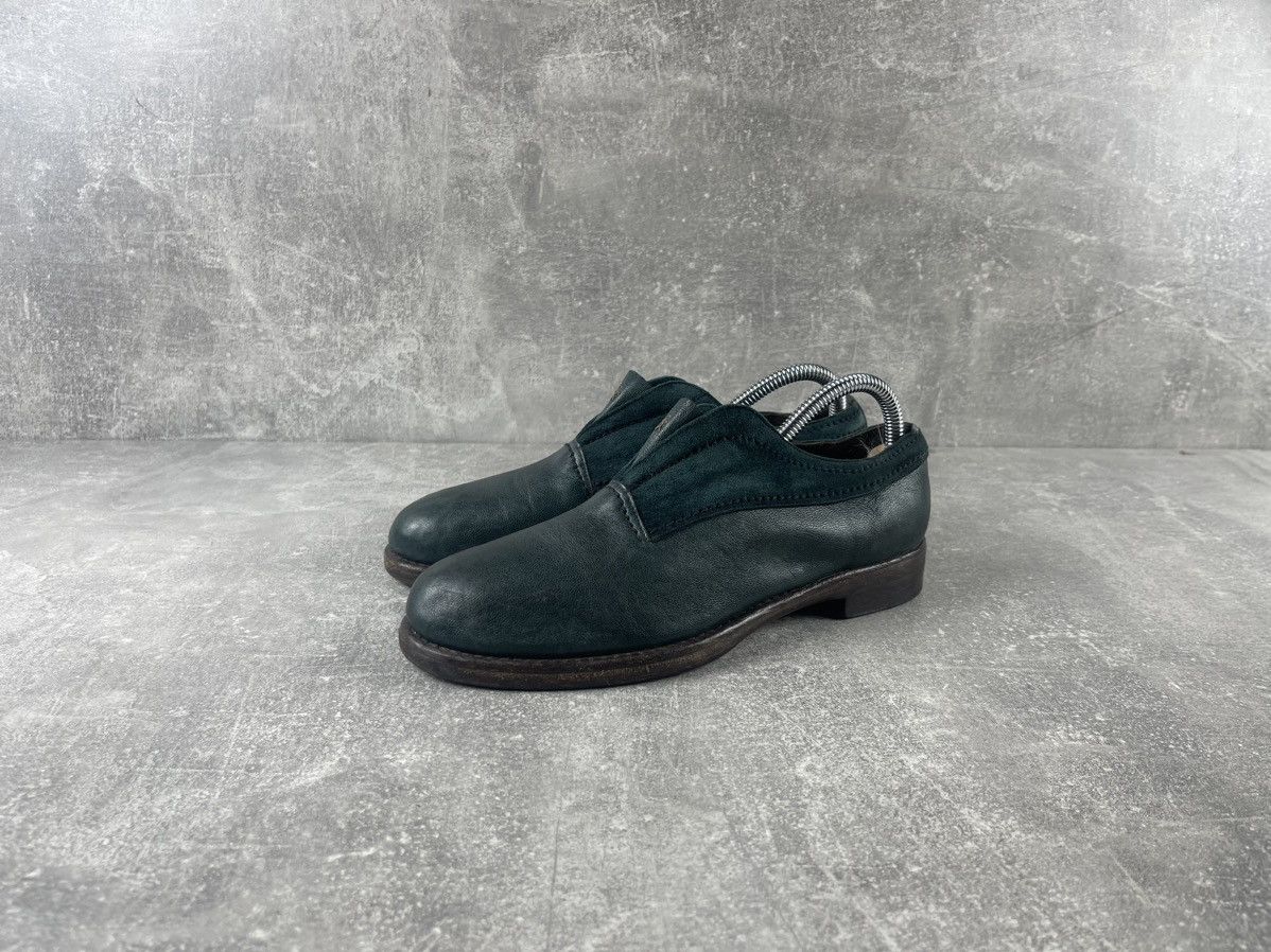 HENRY BEGUELIN Henry Beguelin Slip On Shoes Deep Forest Green Leather Size US 7.5 / IT 37.5 - 1 Thumbnail