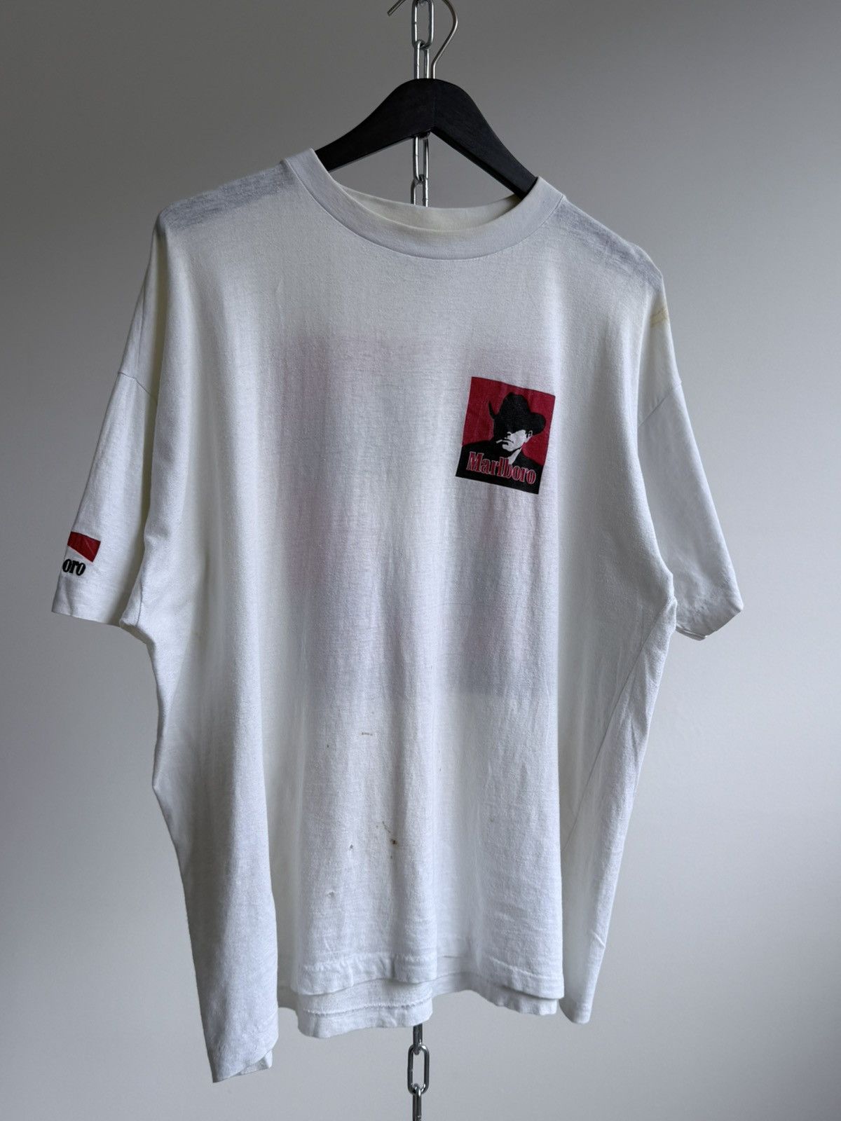 Vintage Vintage 90s Marlboro Cowboy T-Shirt Size US XL / EU 56 / 4 - 2 Thumbnail