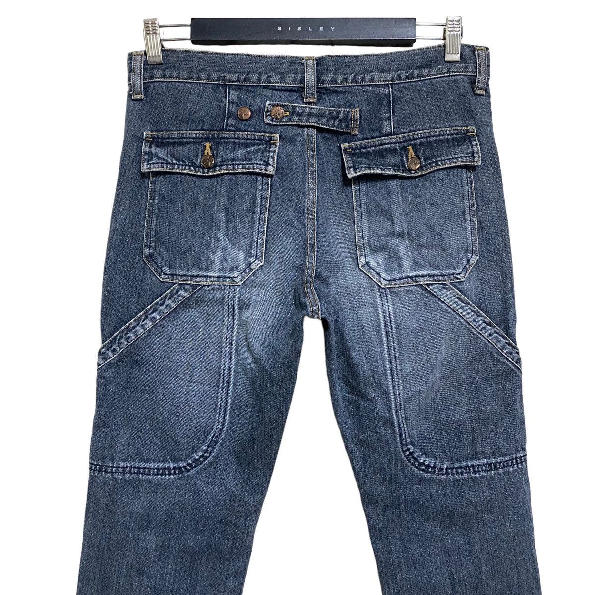 Hysteric Glamour OZONE ROCKS Denim Double Knee Carpenter Pants Size US 31 - 9 Thumbnail
