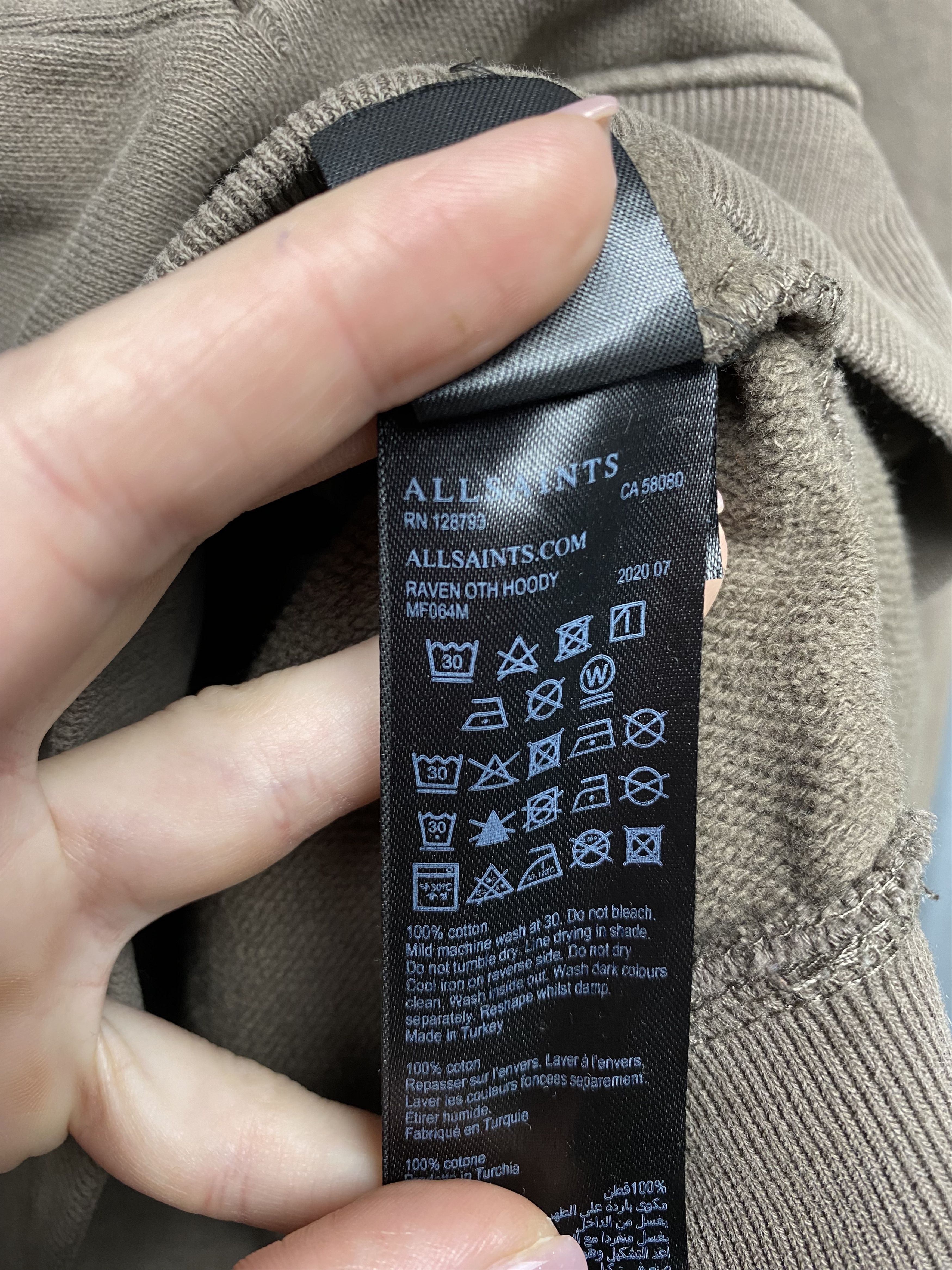 Allsaints Allsaints Vintage Mens Raven OTH Hoodie Size US M / EU 48-50 / 2 - 11 Thumbnail