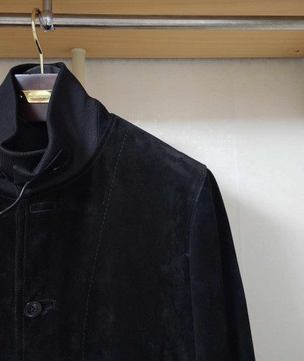 Tom Ford o1sm1stk0824 Cashmere Suede A-1 Jacket in Black Size US M / EU 48-50 / 2 - 2 Thumbnail