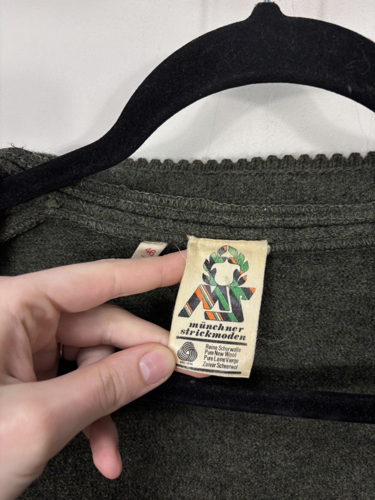 Vintage Vintage Munchner Strickmoden Bavarian Wool Cardigan Sweater Size L / US 10 / IT 46 - 12 Thumbnail