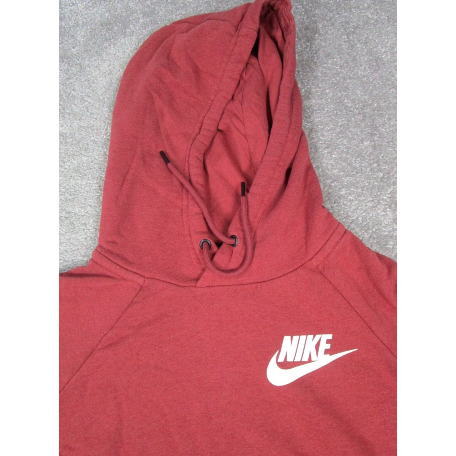 Nike Nike Hoodie Mens Small Red Cotton Blend Pullover Size US S / EU 44-46 / 1 - 2 Thumbnail