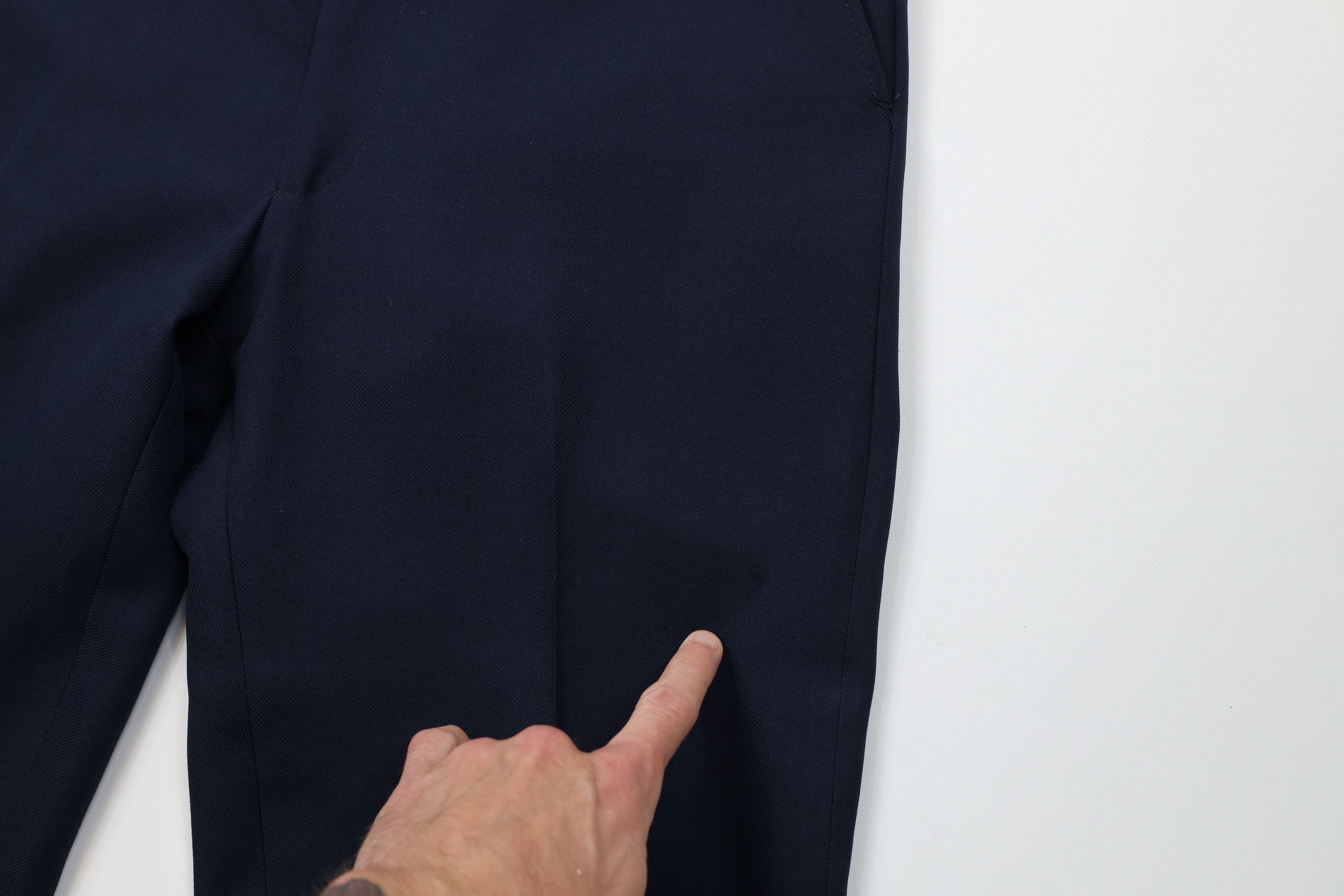 Vintage Vintage 70s Streetwear Wide Leg Chino Pants Navy Blue USA Size US 32 / EU 48 - 8 Thumbnail