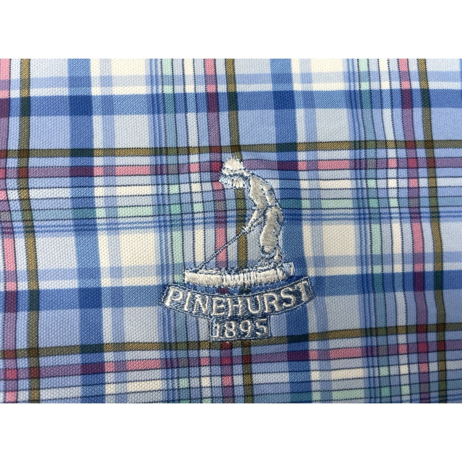 Peter Millar **Peter Millar Summer Comfort Men's Large Blue Plaid Polo** User: Peter Millar Summer Comfort Men's Large Blue Plaid Polo Size US L / EU 52-54 / 3 - 3 Thumbnail