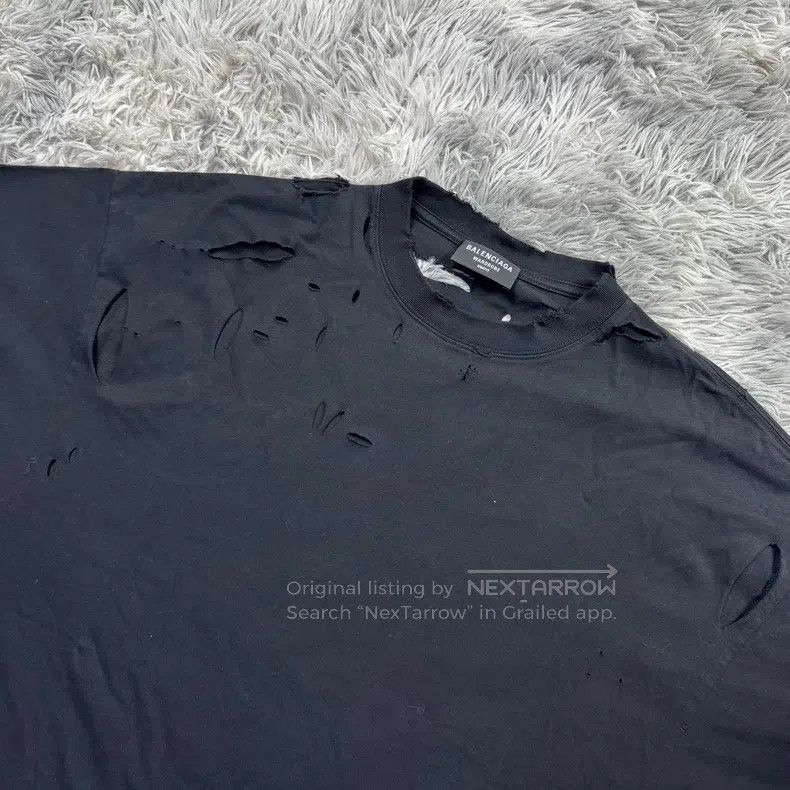 Balenciaga Balenciaga Double Hook Destruction Short Sleeve Size US XXS / EU 40 - 3 Thumbnail