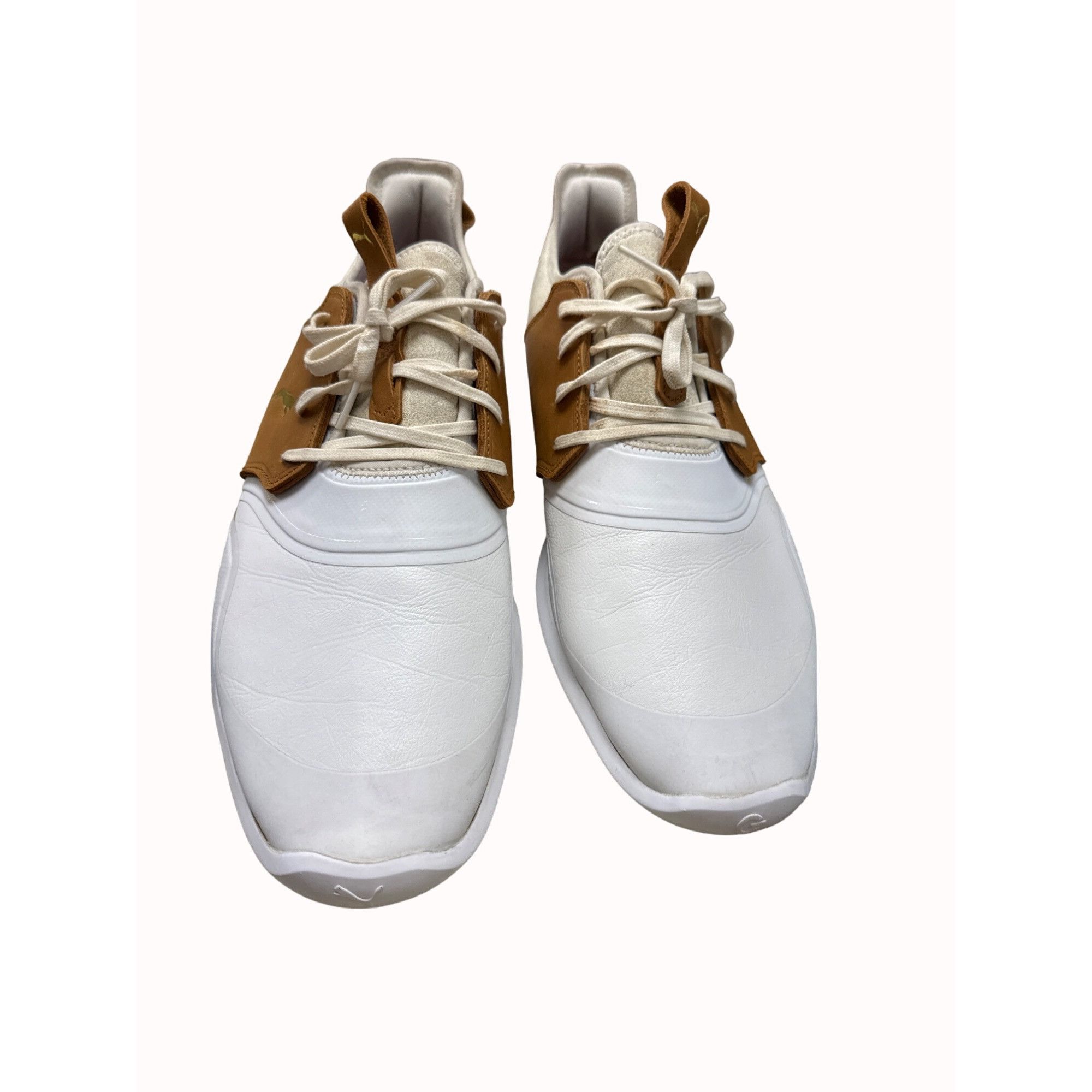 Puma Puma Ignite men’s white brown fashion shoes sneakers size 12 Size US 12 / EU 45 - 1 Thumbnail