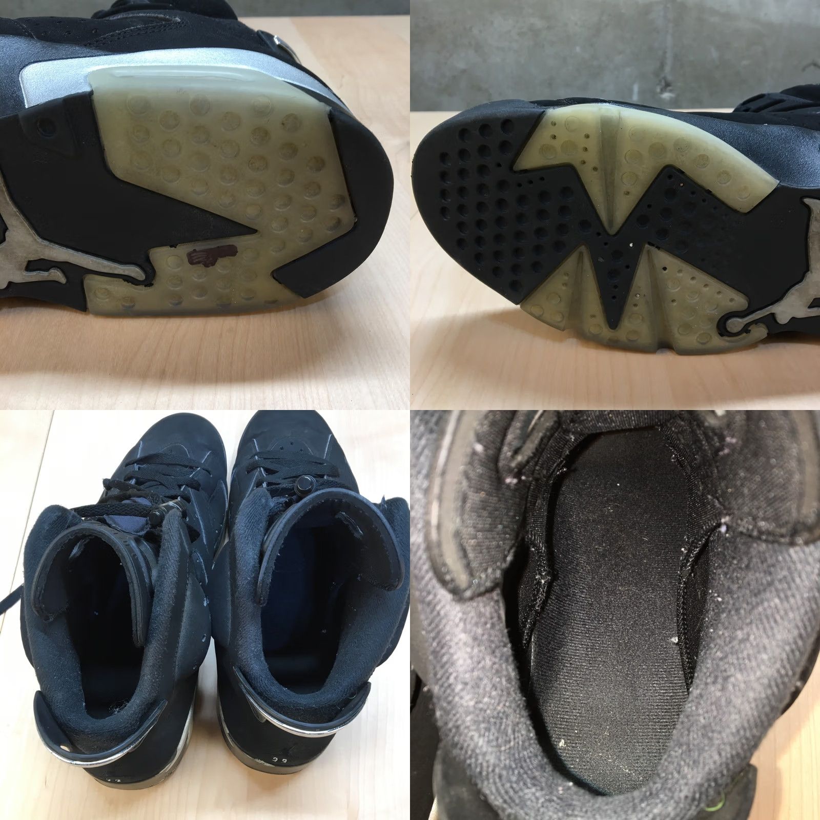 Jordan Brand Nike Jordan 6 Retro Mid Chrome Mens 12 Black Basketball Air DX2836-001 Size US 13 / EU 46 - 10 Thumbnail