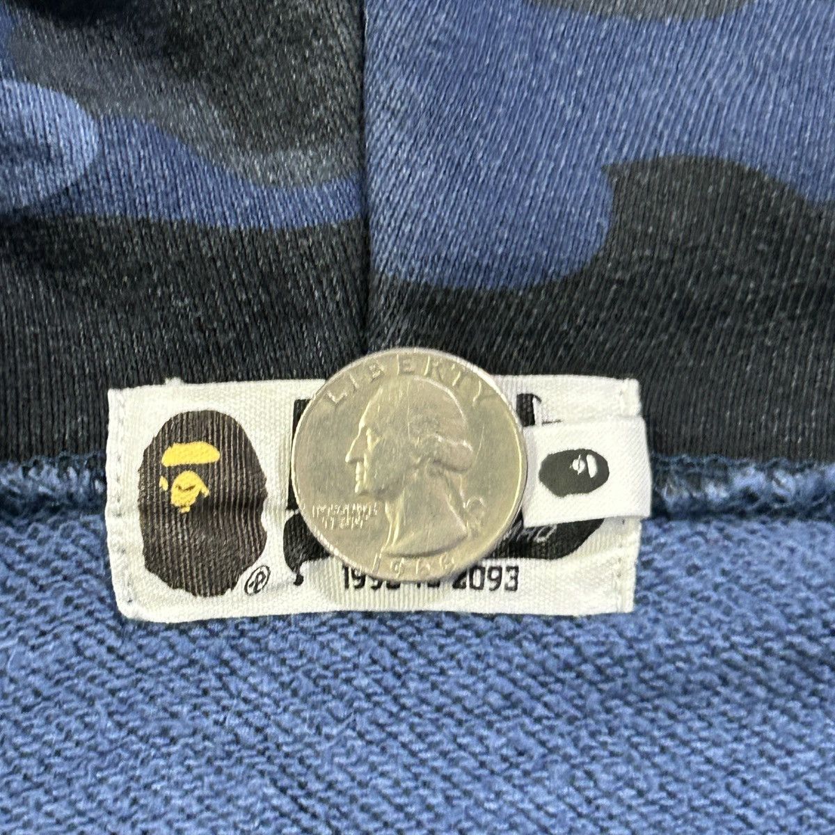 Bape BAPE Blue Camo Full Zip Hoodie Size US XL / EU 56 / 4 - 5 Thumbnail