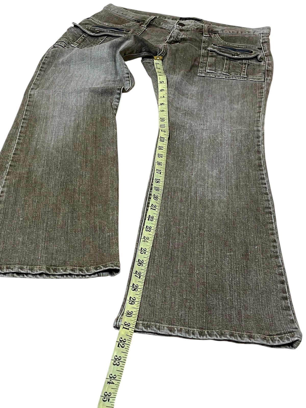 Japanese Brand JAPANESE ARTISTR “ORIRIN JEANS” DIRTY MUDD FLARED JEANS Size US 33 - 15 Thumbnail