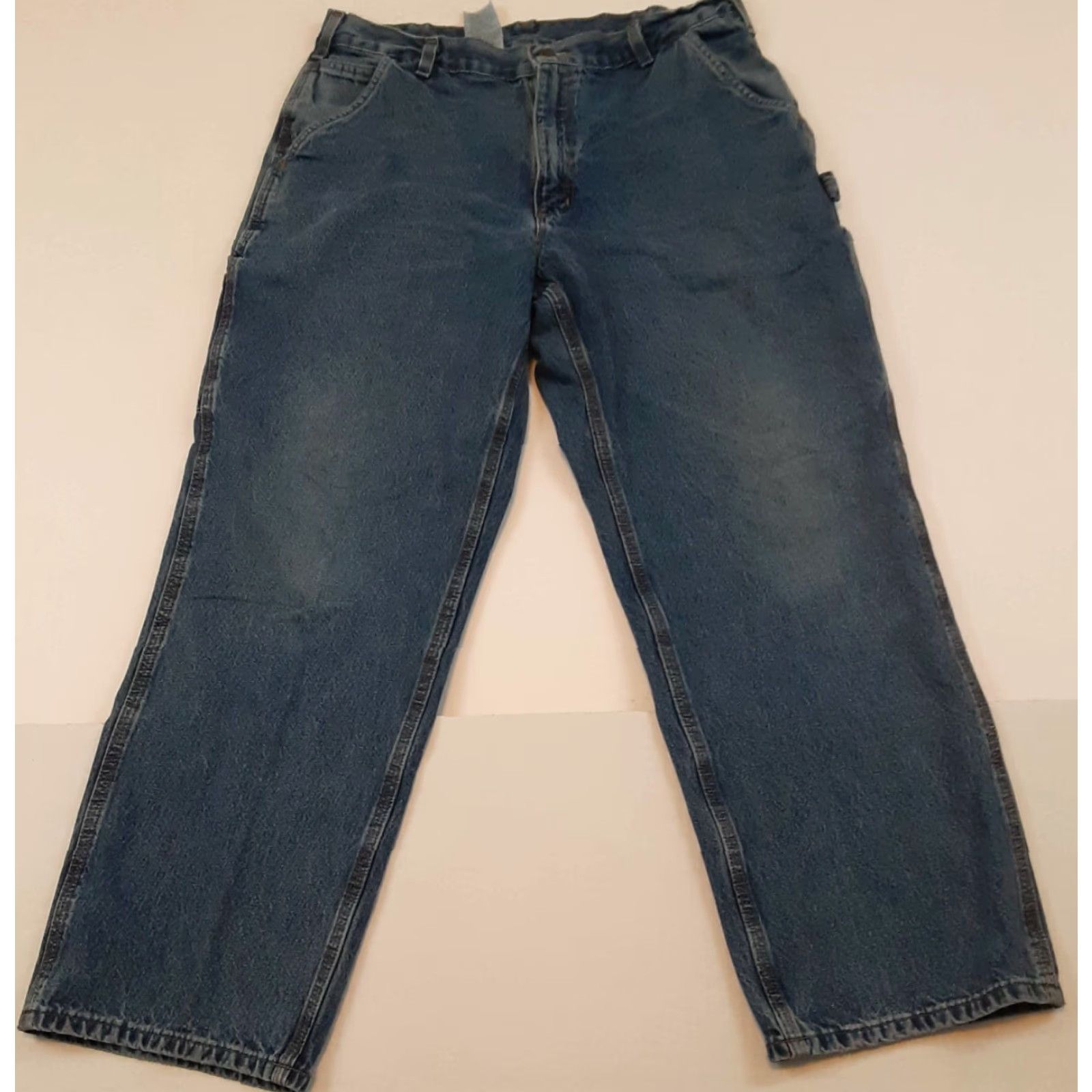 Carhartt VINTAGE Carhartt Jeans Work Bootcut 36x30 Men's Blue 90s Mens Bootscut Carhartt B17 Size US 36 / EU 52 - 2 Thumbnail