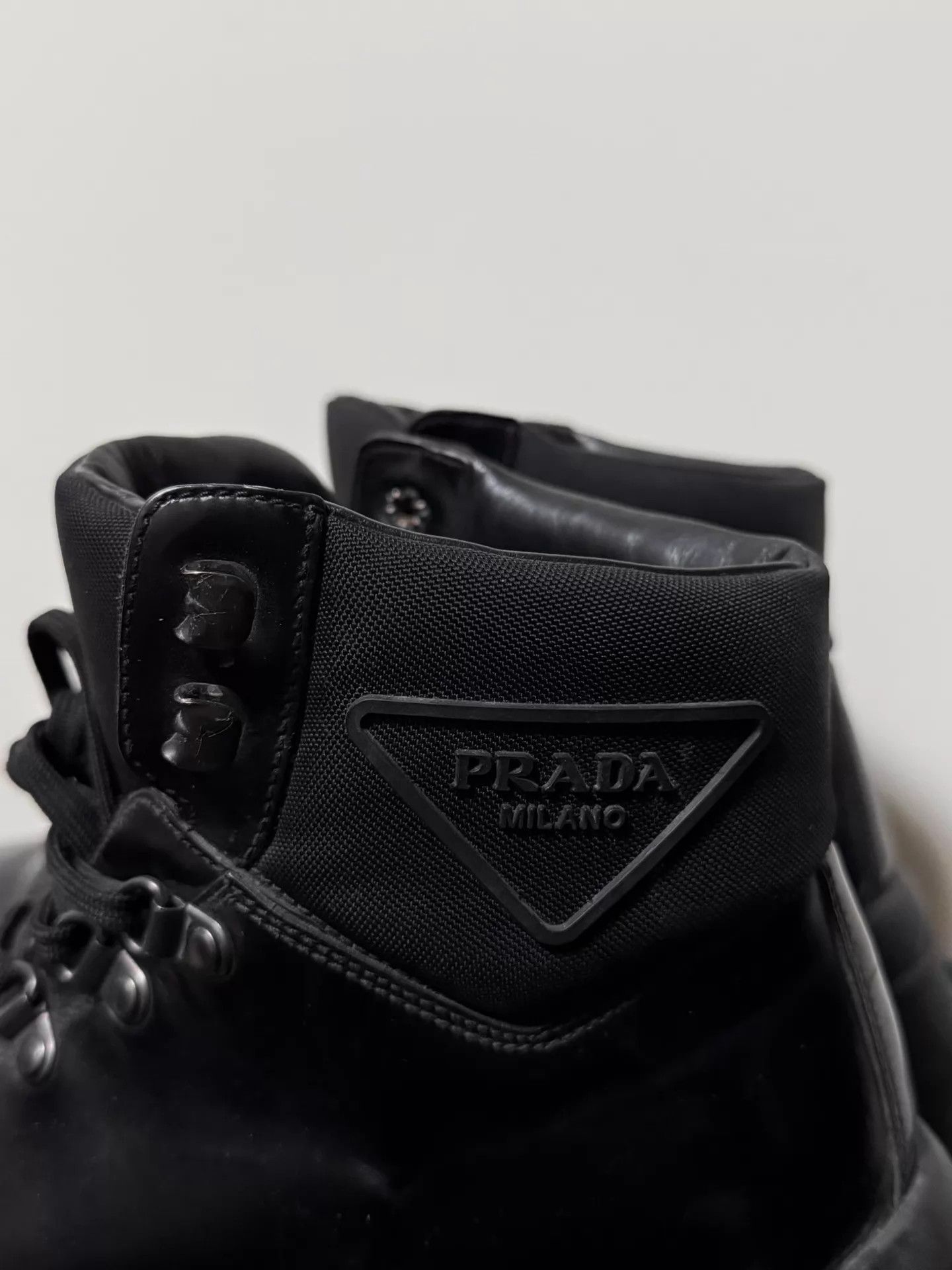Prada Prada 10s Thick Serrated Sole Hiking Boot 6 Size US 6 / EU 39 - 5 Thumbnail