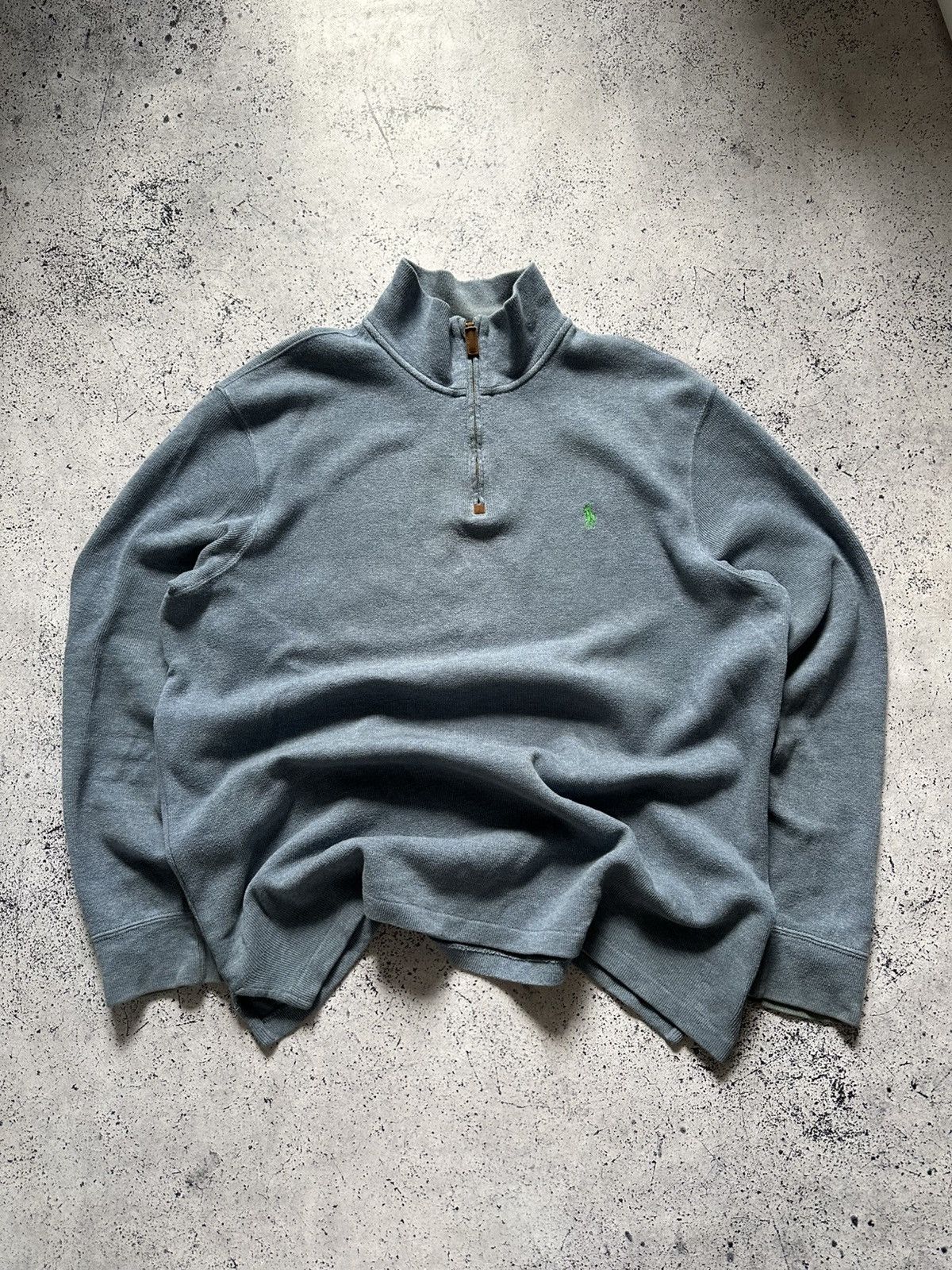 Polo Ralph Lauren Vintage Polo Ralph Lauren Quarter 1/3 Zip Sweater Y2K USA Size US L / EU 52-54 / 3 - 1 Thumbnail
