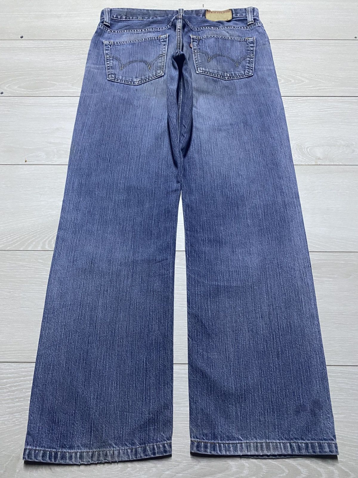 Edwin Vintage Edwin 503 Premium Grunge Distressed Loose Jeans Size US 33 - 2 Thumbnail