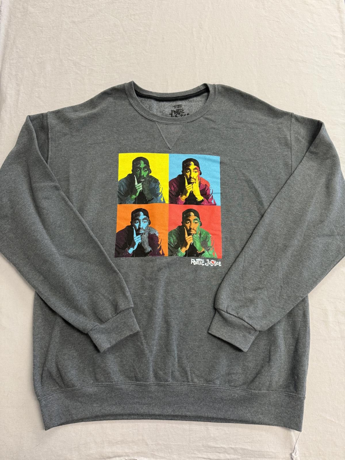Designer Tupac Art Crewneck - 2Pac Sweatshirt Poetic Justice M Size US M / EU 48-50 / 2 - 1 Thumbnail