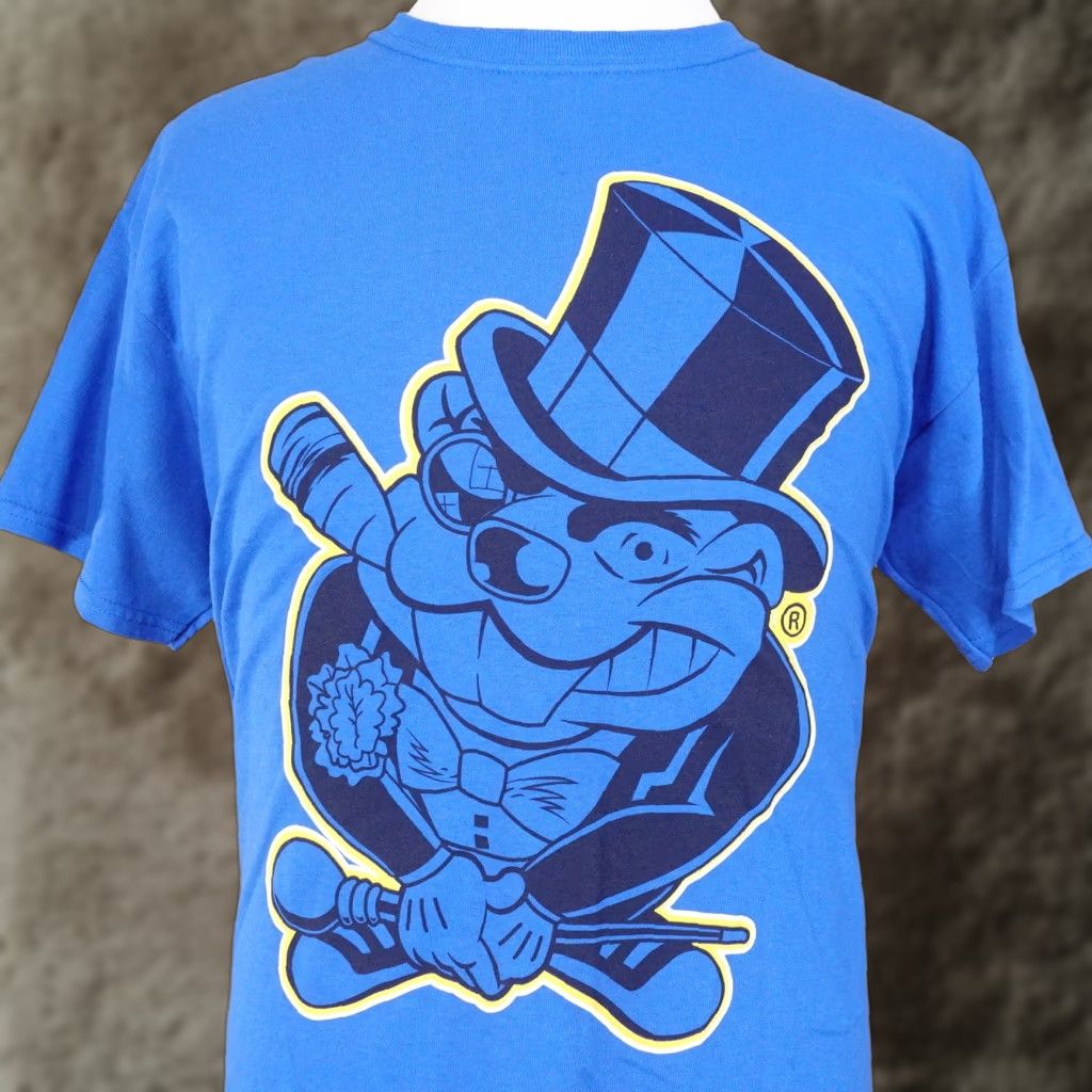 Gildan VINTAGE LARYY FLYNT'S HUSTLE CLUB EAST ST LOUIS BLUES T-SHIRT Adult Large Blue Cotton Short Sleeve Crew Neck Mens Size US L / EU 52-54 / 3 - 1 Thumbnail