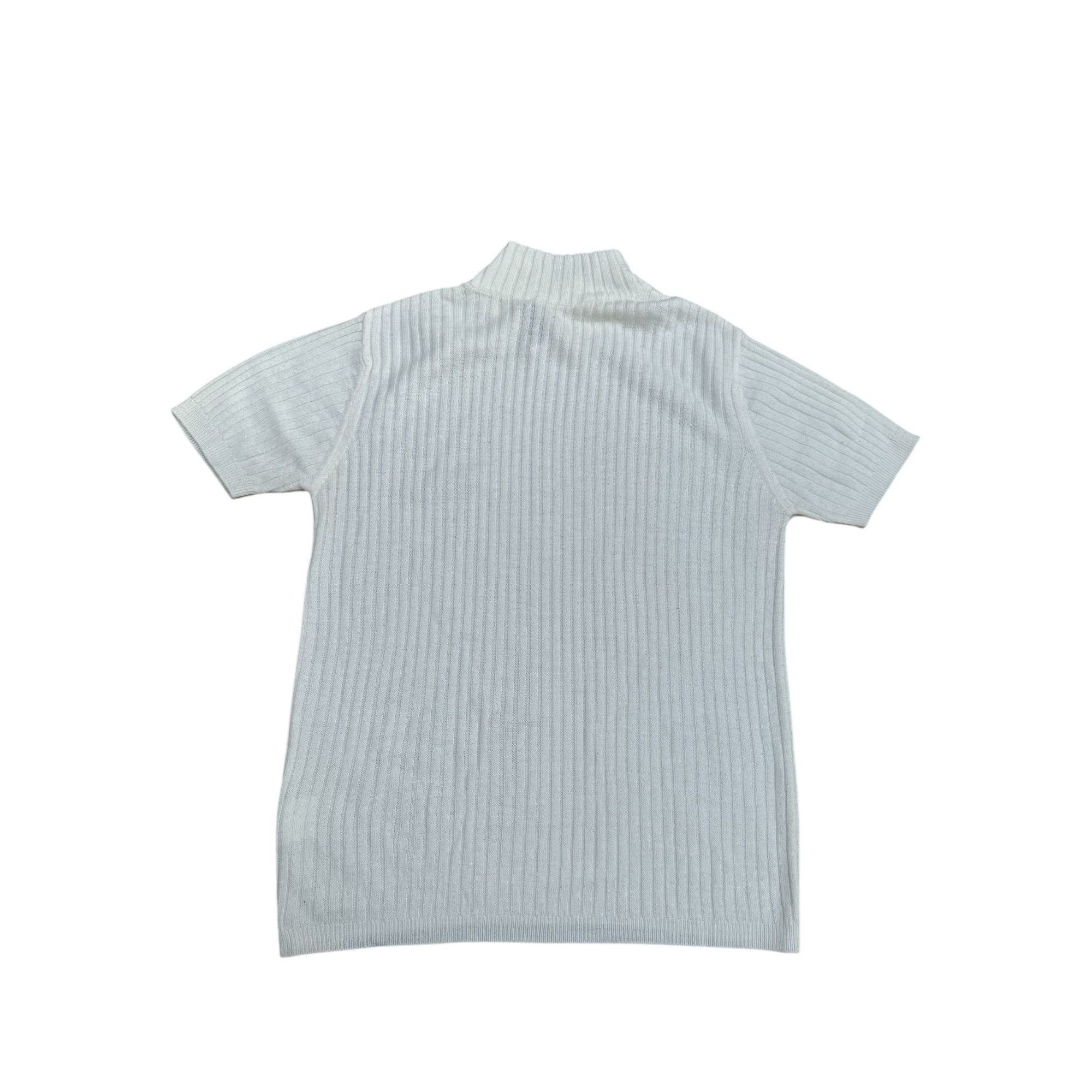 Courreges White Cashmere Short Sleeves Rollneck Size S / US 4 / IT 40 - 5 Thumbnail