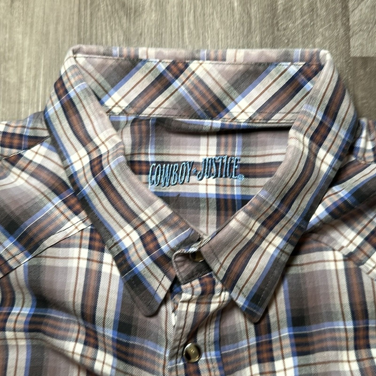 Other Cowboy Justice Western Long Sleeve Pearl Snap Button - 2XL Size US XXL / EU 58 / 5 - 6 Thumbnail