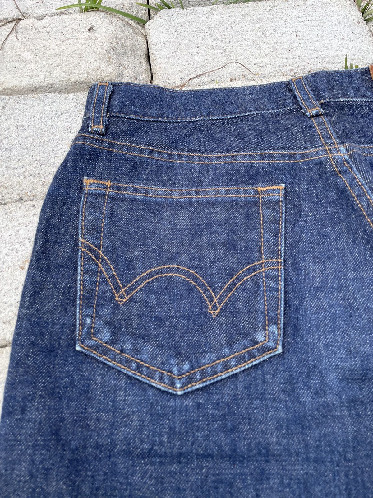 20471120 Edwin Miss 503 Minor Distress Flare Raw Denim (A41) Size 29" - 9 Thumbnail