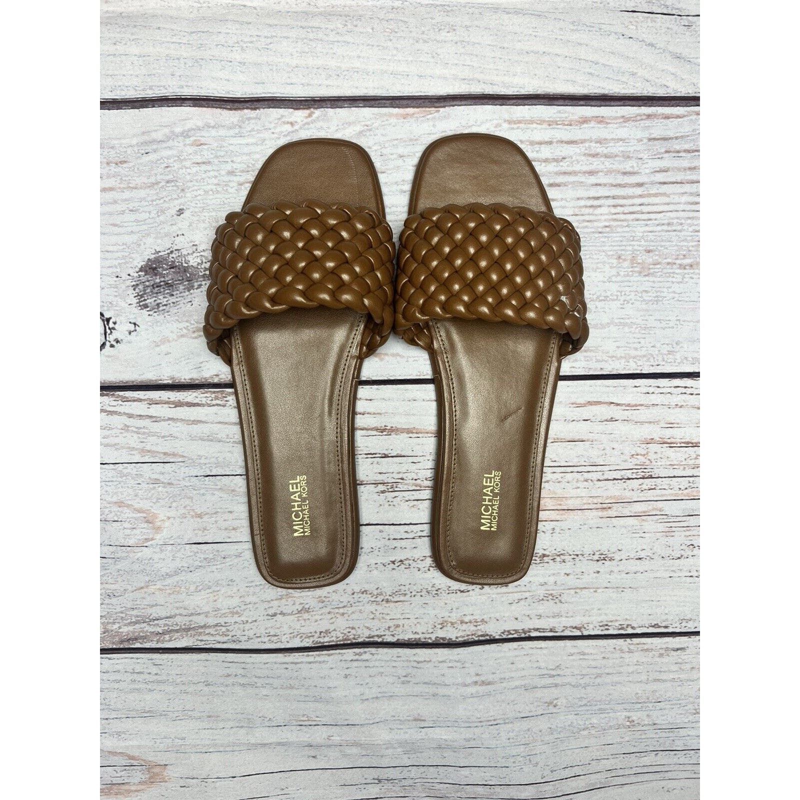 MICHAEL KORS Amelia Slide Sandal Size 8 Women