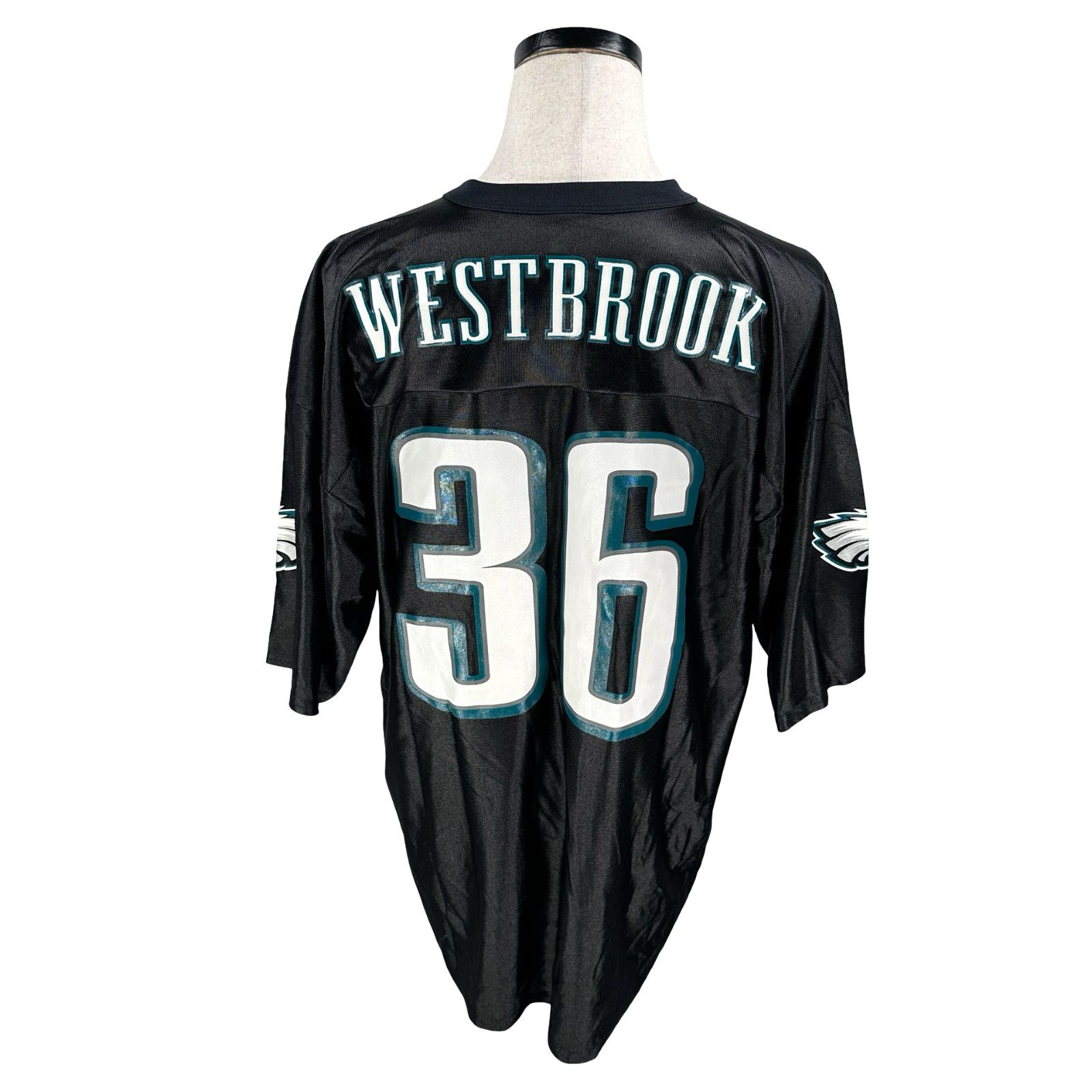 Reebok NFL Philadelphia Eagles Brian Football Jersey Black Mens XL Size US XL / EU 56 / 4 - 4 Thumbnail
