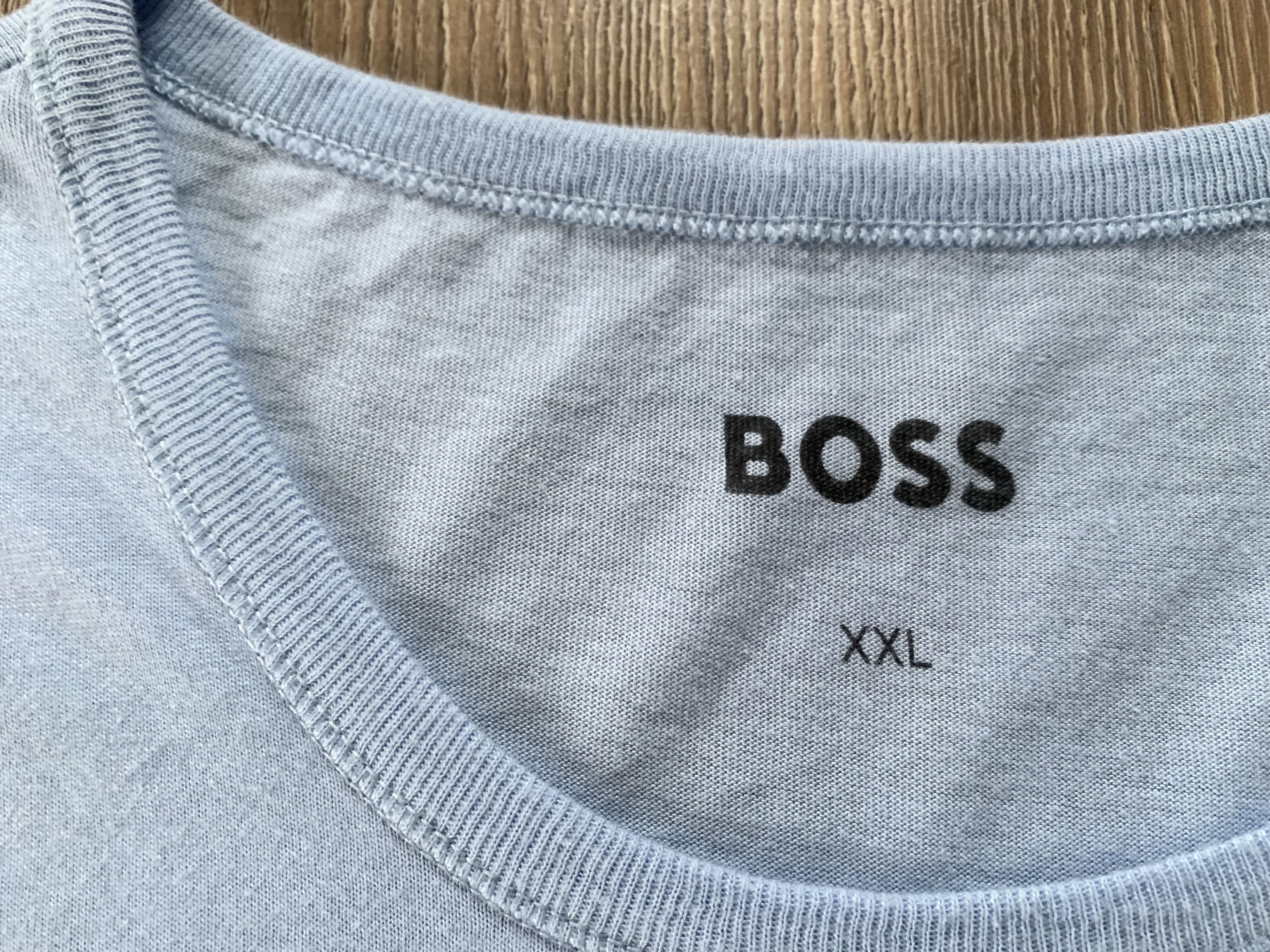 Hugo Boss Hugo Boss Basic Light Blue T Shirt 2024 Size US XXL / EU 58 / 5 - 5 Thumbnail