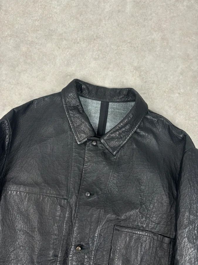 Isaac Sellam Experience Isaac Sellam Black Premium Buttoned Leather Jacket Size US L / EU 52-54 / 3 - 4 Thumbnail