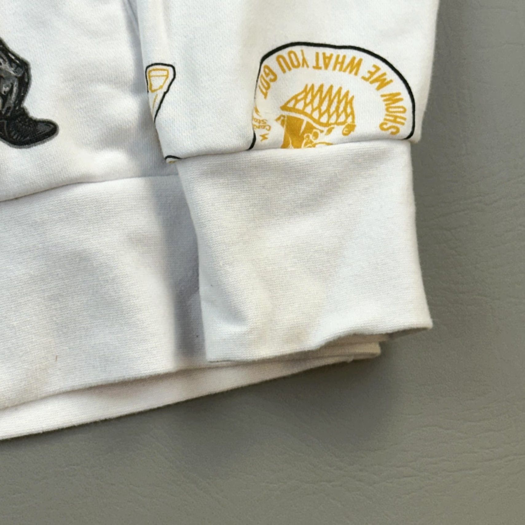 Vintage AND1 Hoodie Mens Medium White All Over Logo Graphic Print Pullover Size US M / EU 48-50 / 2 - 3 Thumbnail