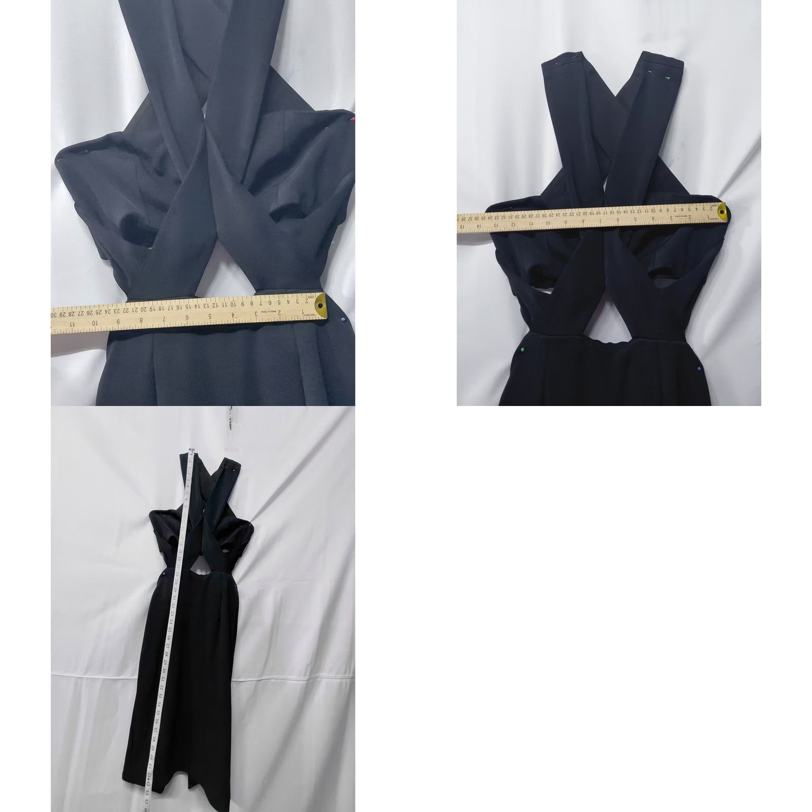 NICHOLAS Nicholas Black Midi Dress Solid Sleeveless Cutout Women Size 4 Size S / US 4 / IT 40 - 8 Thumbnail