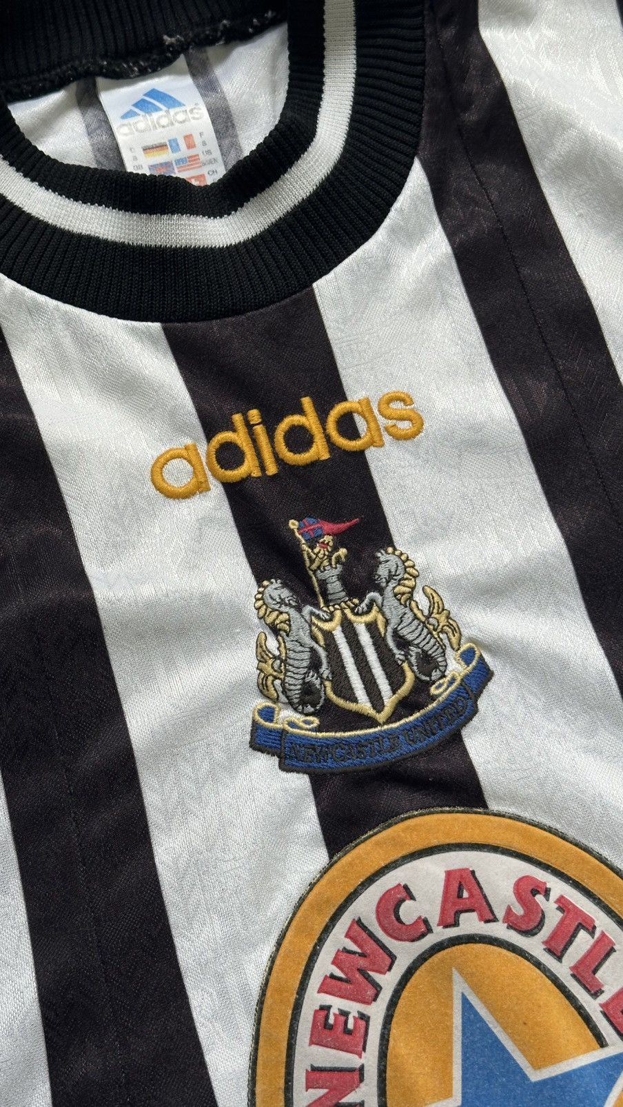 Adidas 1997/99 Adidas Newcastle United Vintage Rare Soccer Jersey Size US S / EU 44-46 / 1 - 6 Thumbnail