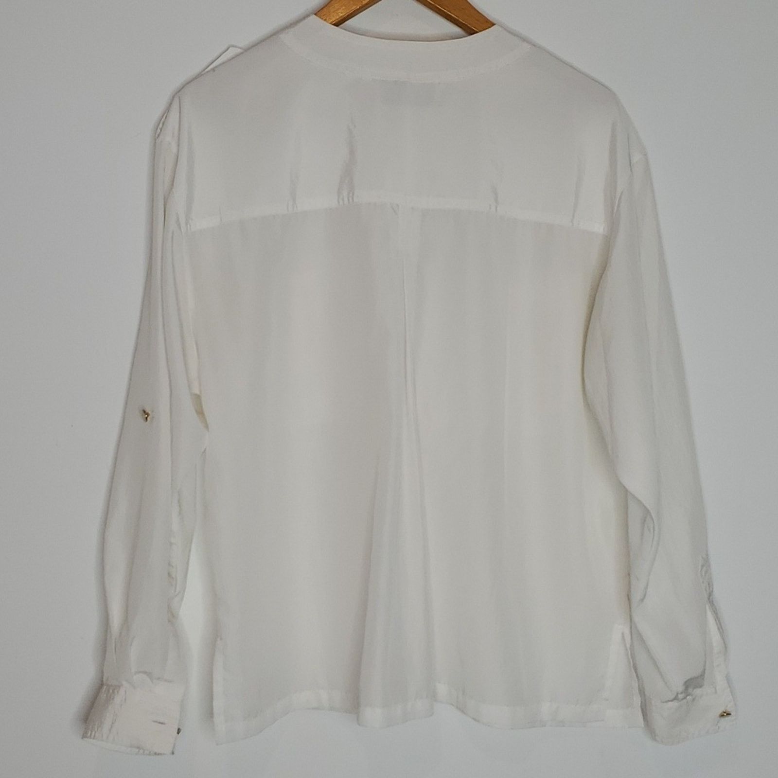 Vintage Vintage Josephine White Blouse Size L / US 10 / IT 46 - 4 Thumbnail